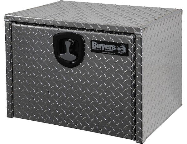 Tool Box, Diamond Tread Aluminum, Locking Storage, 24x24x24, Height 24" x Depth 24" x Width 24" Buyers 1705130 - UnitedBuilt Equipment