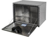 Tool Box, Diamond Tread Aluminum, Locking Storage, 24x24x24, Height 24" x Depth 24" x Width 24" Buyers 1705130 - UnitedBuilt Equipment