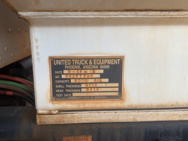 USED 5000 Gallon Water Truck, UnitedBuilt 6G5000 VisionTank, 2013 Peterbilt 348, Allison 3500 - RDS, 66K GVWR - UnitedBuilt Equipment