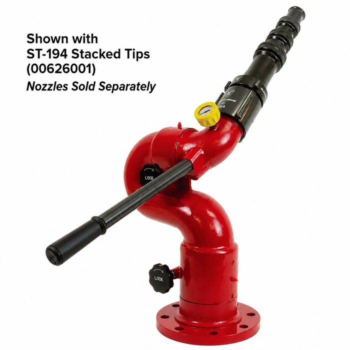 Water Cannon (Monitor), Vulcan 8500-02, Elk-O-Lite Aluminum, Tiller Bar Control, 3" 150# ANSI Flange, Elkhart 08500021