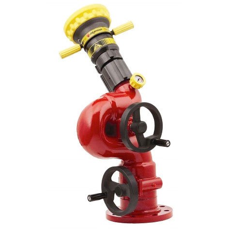 Water Cannon (Monitor), Vulcan 8500 - 03, Elk - O - Lite Aluminum, Dual Hand Wheel Control, 3" 150 ANSI Flange, Elkhart 08500221 - UnitedBuilt Equipment