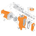 Water Pump, Self-Priming, Model B4ZRKS, 4" Suction x 4" Discharge, Female NPT Ends, Clockwise (CW), Hydraulic Drive SAE C 4-Bolt 1-1/4" x 14T, 9.12" Cast Iron Impeller, Mechanical Seal, Berkeley B70373 (MEGA 302430) - UnitedBuilt Equipment