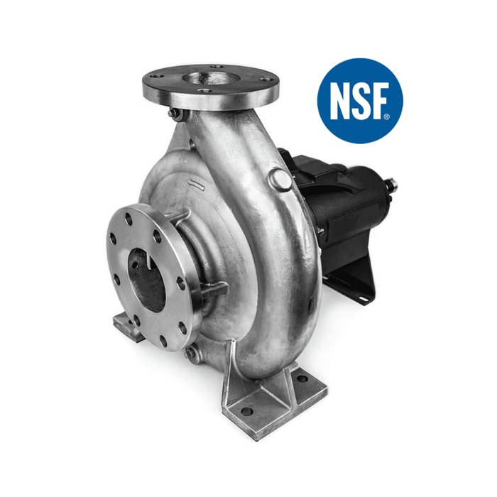 Water Truck Pump, Mechanical Seal, Clockwise (CW), 4x3 Flanged Volute, Potable NSF/ANSI 61, 316 Stainless Steel Volute, Impeller and Adapter, ATP 101 - XA80 - 26 - UnitedBuilt Equipment