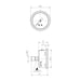 WIKA 213.53 Glycerin Filled Pressure Gauge, 200 PSI, 2-1/2" Dial, 1/4" NPT Center Back Mount – 9767231 - UnitedBuilt Equipment