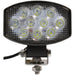 Work Light, 3.25" x 4.75" Oval LED Flood Light, Swiveling Head Horizontal or Vertical, IP67, 12V/24V, 1900 Lumens, Rugged Die - Cast Aluminum Body, Peterson 919 - MV - UnitedBuilt Equipment