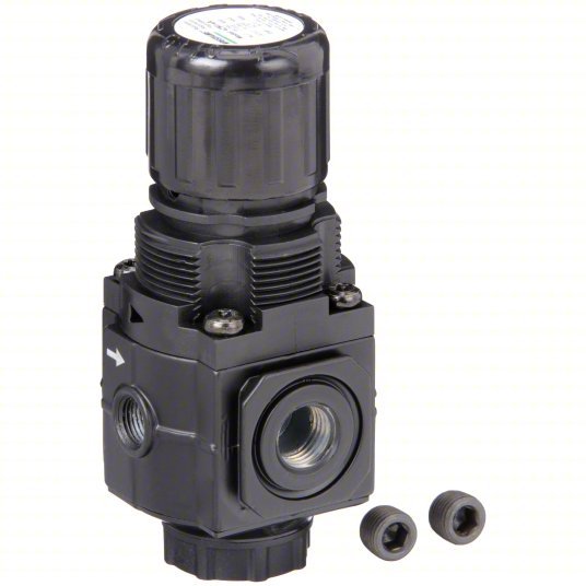 Air Regulator, 1/4" FNPT, 80cfm, 300 psi Max Op Pressure, Nonrising, SPEEDAIRE 4ZM14 - UnitedBuilt Equipment
