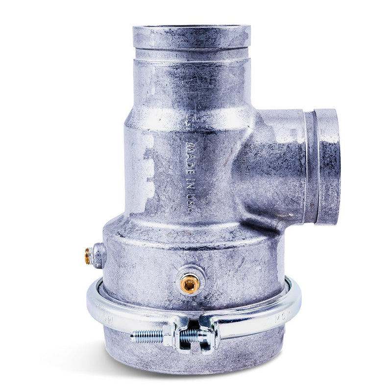 Air-to-Close Spray Valve, Aluminum, 3" Grooved Ends, 1/8" FNPT Air Port, UnitedBuilt AV1100F - UnitedBuilt Equipment