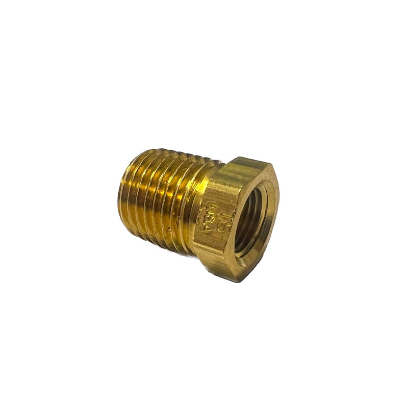 Bushing, 1/4" x 1/8" Threaded, Brass (3220X4X2) - UnitedBuilt Equipment