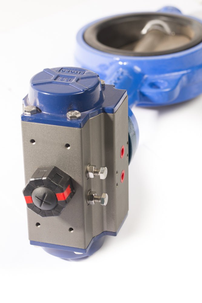 Butterfly Valve, Air Operated, Double Acting, Wafer-Style, EPDM, SS Stem and Disc, BI-TORQ - UnitedBuilt Equipment