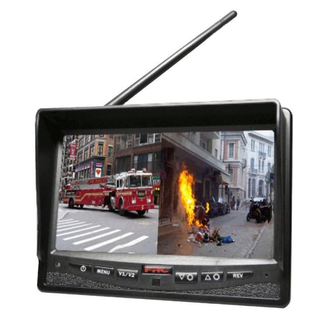 Camera System TrueSight, Wireless, (1) Camera Wireless BCA252-A0A, (1) Monitor Display 7" Wireless BCA7650-LW-D0A, FRC BCA211-A00 - UnitedBuilt Equipment