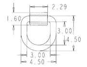 D-Ring, 3/4" Forged, Weld-On Bracket, Buyers B46 Domestically Forged - UnitedBuilt Equipment