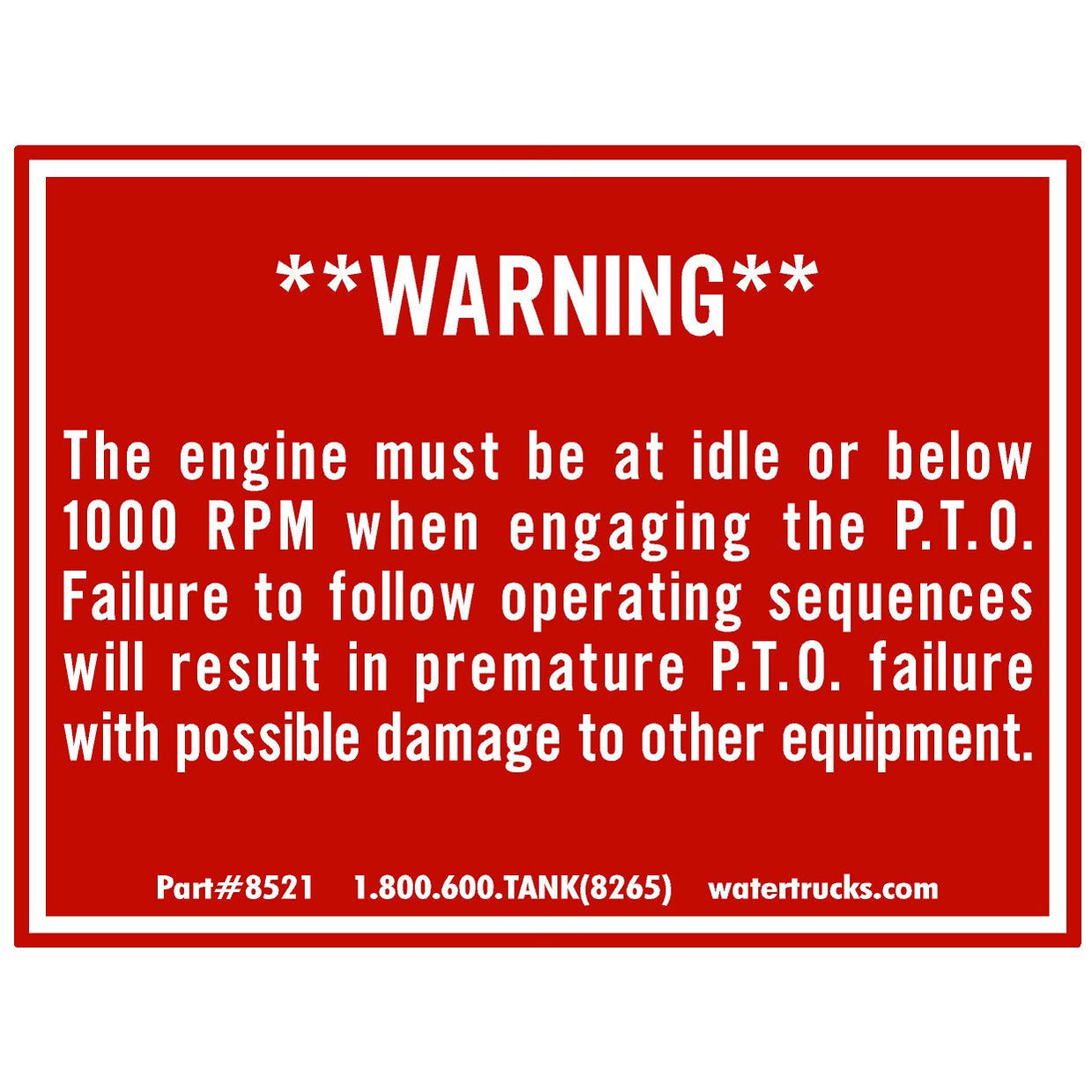 Decal Warning PTO Engagement 3 1 2 Height X 4 3 8 Width decal-warning-pto-engagement-3-1-2-height-x-4-3-8-width