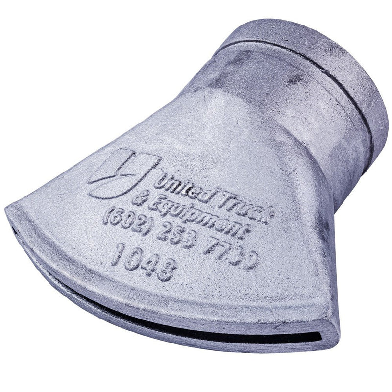 UnitedBuilt BC2384 duckbill fan spray nozzle with 3-inch grooved inlet and 1/4-inch × 7-inch slot