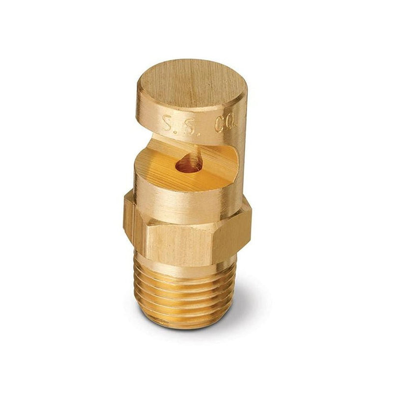 FloodJet® Nozzle, Brass, Flat Fan, 3/4" MNPT Inlet, 3/4K-210 - UnitedBuilt Equipment