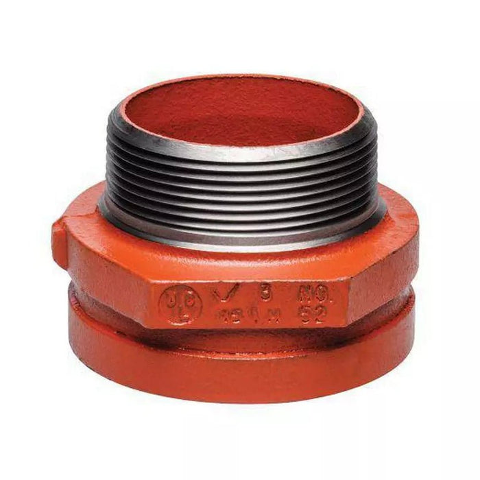 Reducer Grooved Red Groove Reducer, Concentric, Groove x MNPT, Victaulic No 52 ...