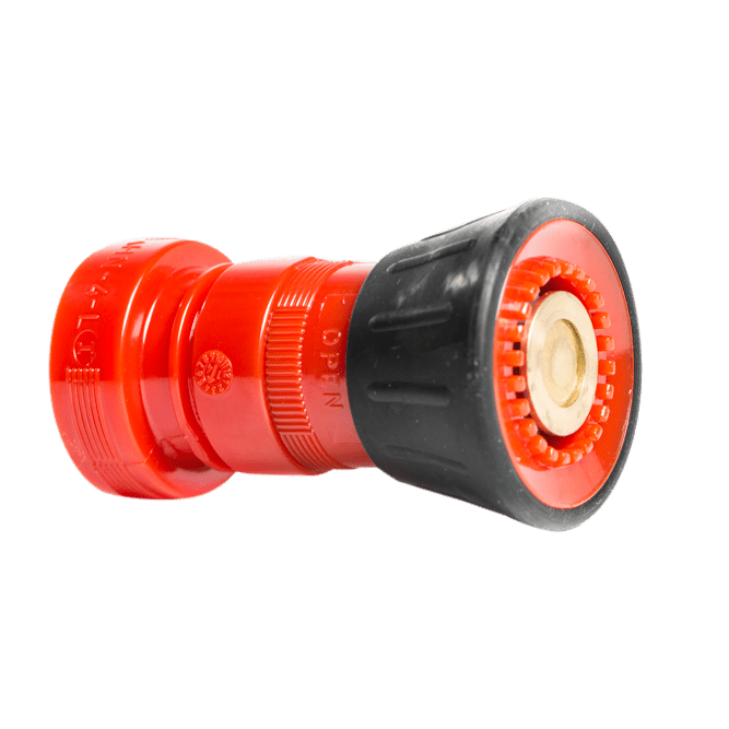 Hose Nozzle, Fog to Stream, 1" Female NST (NHT), Plastic with Bumper, Dixon FNB100NST - UnitedBuilt Equipment