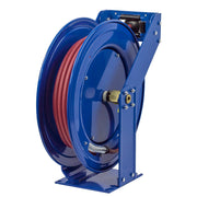 Hose Reel, Spring Rewind, 3/8" x 100', Air or Water, PVC 300 PSI Hose Included, Coxreels T Series TSH-N-3100 - UnitedBuilt Equipment