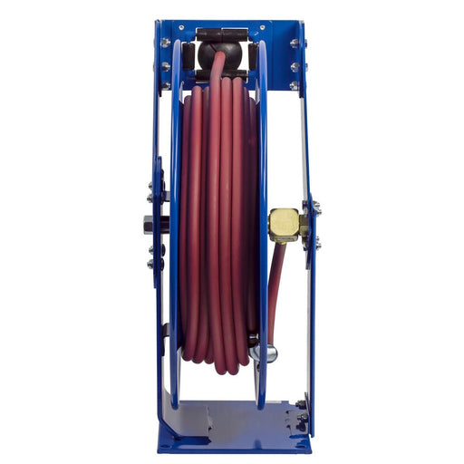 Hose Reel, Spring Rewind, 3/8" x 100', Air or Water, PVC 300 PSI Hose Included, Coxreels T Series TSH-N-3100 - UnitedBuilt Equipment