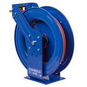 Hose Reel, Spring Rewind, 3/8" x 100', Air or Water, PVC 300 PSI Hose Included, Coxreels T Series TSH-N-3100 - UnitedBuilt Equipment