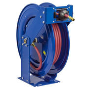 Hose Reel, Spring Rewind, 3/8" x 100', Air or Water, PVC 300 PSI Hose Included, Coxreels T Series TSH-N-3100 - UnitedBuilt Equipment