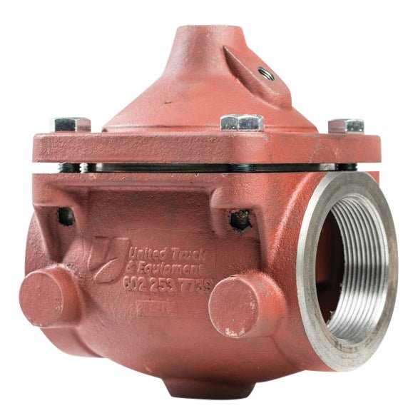 Inline Control Valve Kit, Air-To-Close, 3" FNPT, Cast Iron, With Two 3" Thread x Groove Adapters, UnitedBuilt AV5293