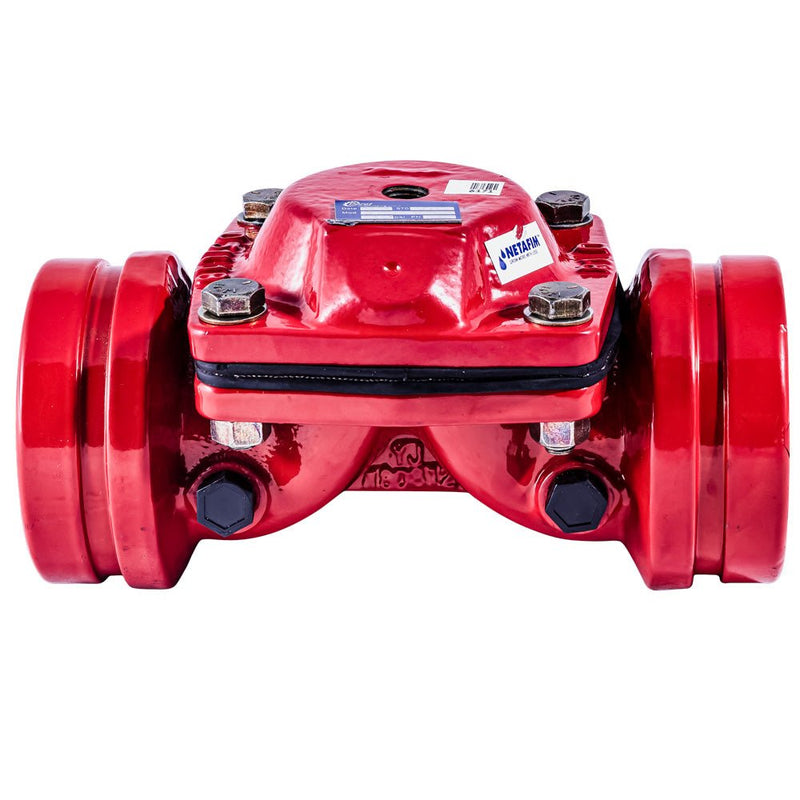 Inline Valve, Air-to-Close, Cast Iron, 3" Groove by 2" Flow, Netafim 323 71600-007520 61B323IG-HP - UnitedBuilt Equipment