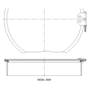 Inspection Cover 16", Steel Zinc Plated, Buna-N Gasket, Betts 8007BXB (TANK16IC) - UnitedBuilt Equipment