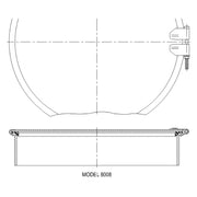 Inspection Cover 20", Steel Zinc Plated, Buna-N Gasket, Betts 8008BXB (TANK20IC) - UnitedBuilt Equipment