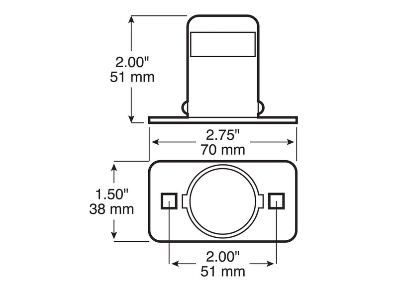 License Light, Incandescent, White, Peterson M435 (LITEM435) - UnitedBuilt Equipment