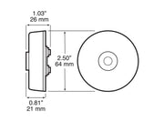 Marker Light, Amber, LED, Peterson M163A (LITEM163A) - UnitedBuilt Equipment