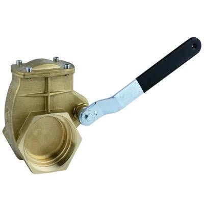 MZ Brass Lever Valve, 3" Female NPT Threads x Female NPT Threads, Chandler 1040-0000 MZ - UnitedBuilt Equipment