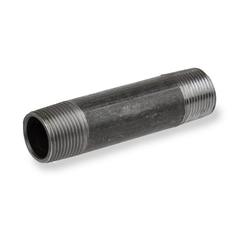 Nipple, Threaded on Both Ends, Schedule 40 Black Steel - UnitedBuilt Equipment