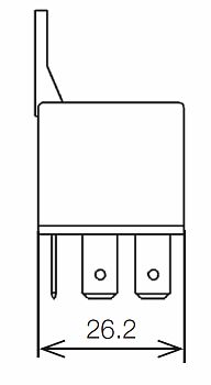 Relay Mini ISO, 12V, 40 AMP, SPDT, B1/200 Hella 933332181 - UnitedBuilt Equipment