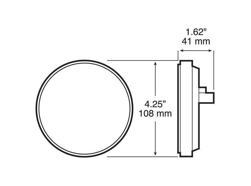Stop/Tail/Turn Light, Red, LED, Peterson M826R-7 - UnitedBuilt Equipment