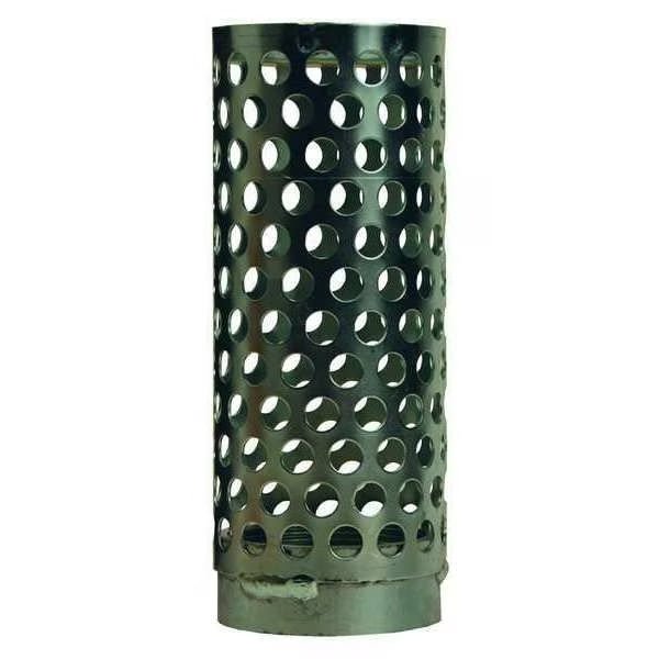 Strainer, Round Holes, Long Thing, 3" NPSM, Zinc Plated Steel, Dixon RSS35 - UnitedBuilt Equipment
