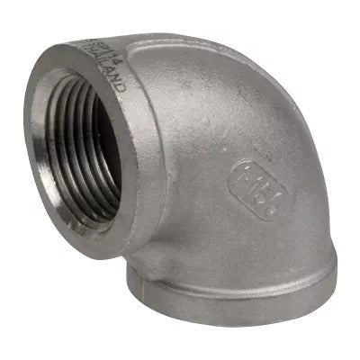 Threaded 90 Degree Elbow, Female NPT, 316 Stainless Steel 150# - UnitedBuilt Equipment
