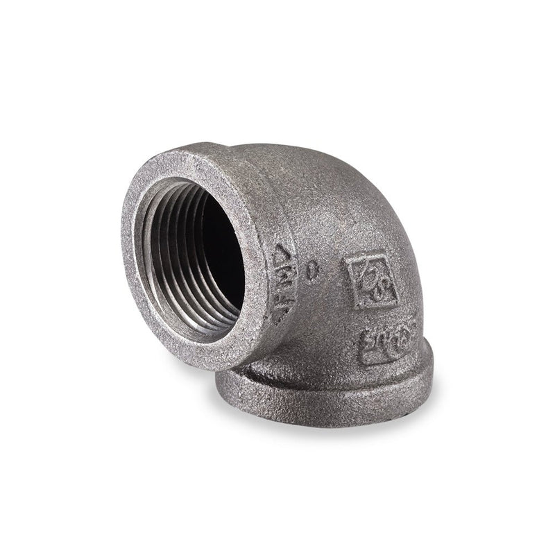 Threaded 90 Degree Elbow, Female NPT, Malleable Iron 150# - UnitedBuilt Equipment