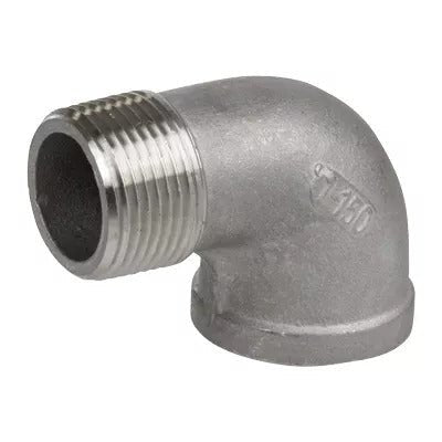 Threaded 90° Street Elbow, Male NPT x Female NPT, 316 Stainless Steel 150#, Smith-Cooper S3116SE - UnitedBuilt Equipment