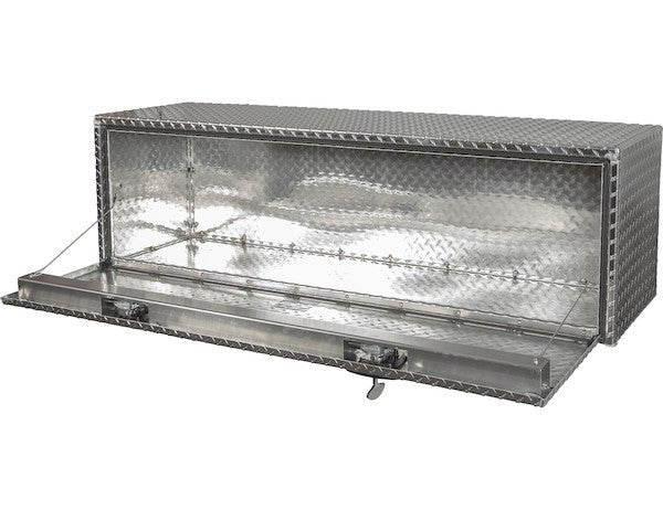 Tool Box, Diamond Tread Aluminum, Locking Storage, 18x18x48, Height 18" x Depth 18" x Width 48", Buyers 1705110 - UnitedBuilt Equipment