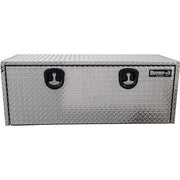 Tool Box, Diamond Tread Aluminum, Locking Storage, 18x18x48, Height 18" x Depth 18" x Width 48", Buyers 1705110 - UnitedBuilt Equipment