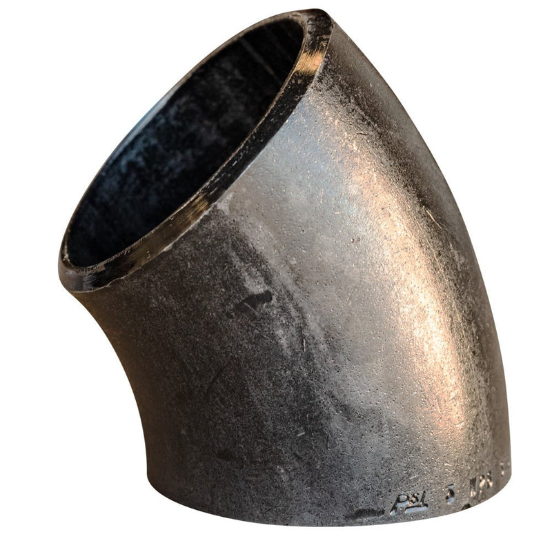 Weld Elbow, 45°, Butt Weld, SCH40 Carbon Steel - UnitedBuilt Equipment